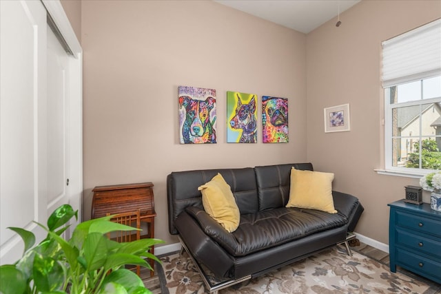 3675 Trenton Ln, Clovis, CA 93619 - sitting room with baseboards and wood finished floors