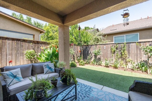 3675 Trenton Ln, Clovis, CA 93619 - view of patio featuring an outdoor hangout area