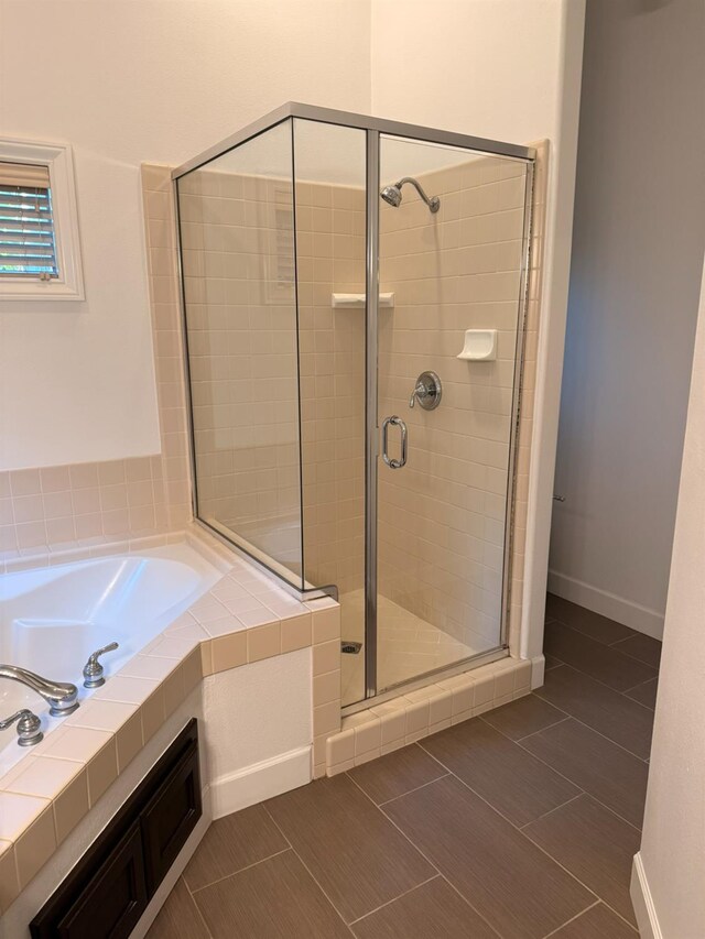 9850 N Winery Ave, Fresno, CA 93720 - bathroom with a stall shower and a garden tub