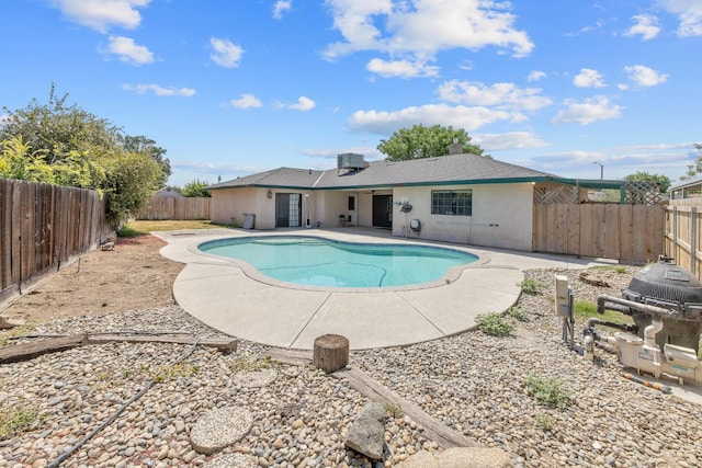 300 W Adrian Way, Hanford, CA 93230 - view of pool featuring a fenced backyard and a patio