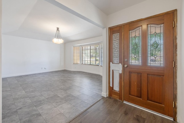 300 W Adrian Way, Hanford, CA 93230 - entryway featuring a chandelier and baseboards