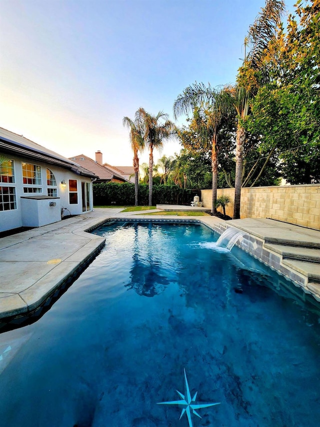 9438 N Ann Ave, Fresno, CA 93720 - view of pool featuring a fenced backyard and a patio area