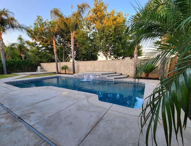 9438 N Ann Ave, Fresno, CA 93720 - view of pool with a fenced backyard and a patio area