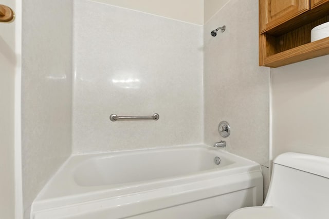 4849 N 7th St Unit E, Fresno, CA 93726 - full bathroom featuring toilet and shower / washtub combination
