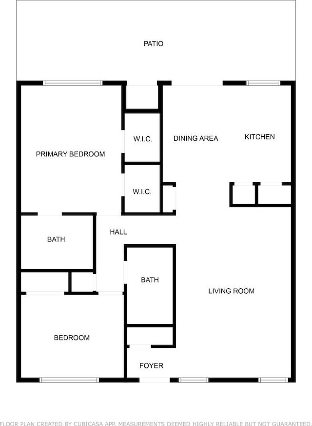 4849 N 7th St Unit E, Fresno, CA 93726 - home floor plan