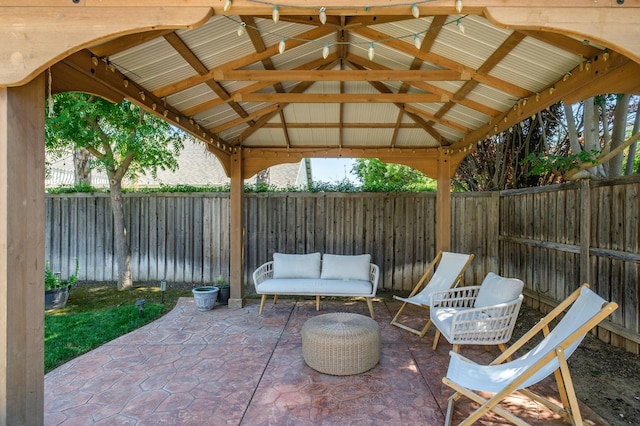578 W Serena Ave, Clovis, CA 93619 - fenced backyard featuring a gazebo and a patio area