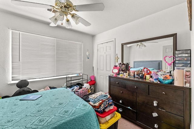 1808 Jenning St, Mendota, CA 93640 - bedroom with a ceiling fan and carpet
