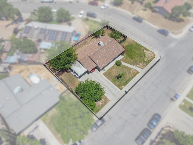 1808 Jenning St, Mendota, CA 93640 - aerial overview of property's location with property parcel outlined