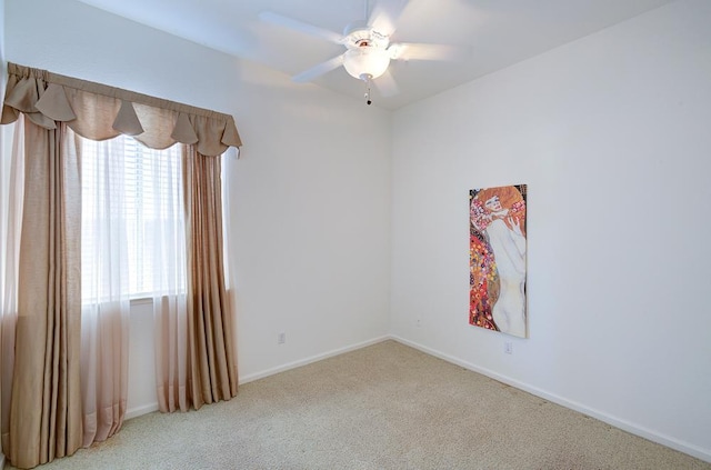 2671 E Eclipse Ave, Fresno, CA 93720 - carpeted empty room featuring a ceiling fan and baseboards