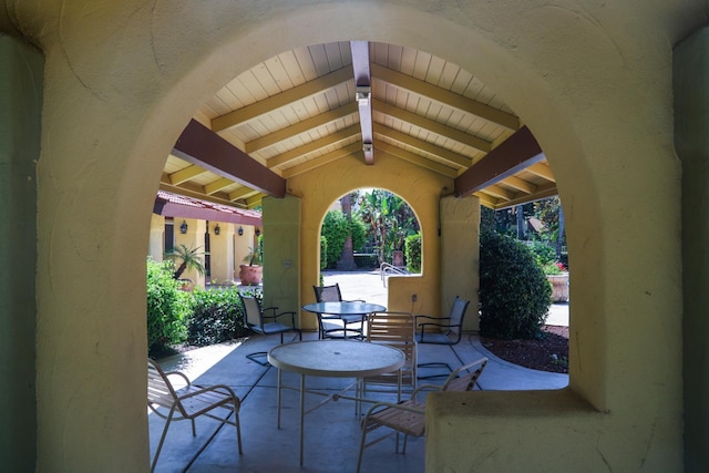 2881 E Huntington Blvd Unit 230, Fresno, CA 93721 - view of patio / terrace with outdoor dining area