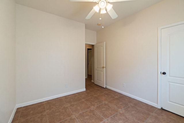 2841 E Brandon Ln, Fresno, CA 93720 - unfurnished bedroom with tile patterned floors and a ceiling fan