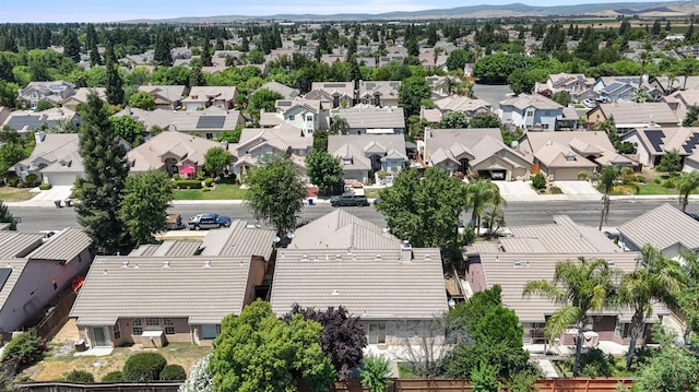 2841 E Brandon Ln, Fresno, CA 93720 - aerial view of residential area with a mountain backdrop