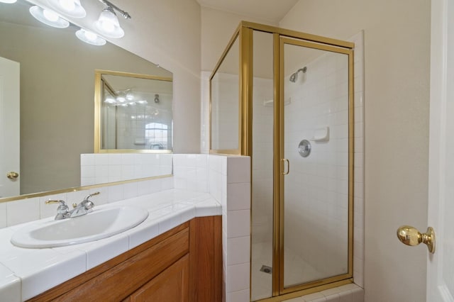2841 E Brandon Ln, Fresno, CA 93720 - bathroom with a stall shower and vanity
