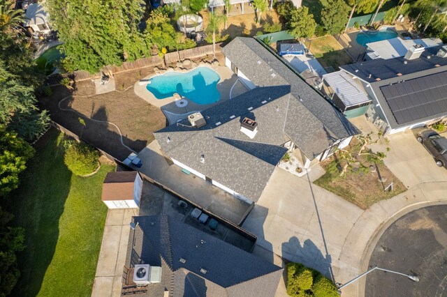 1707 Douglas Ave, Clovis, CA 93611 - drone / aerial view of a pool
