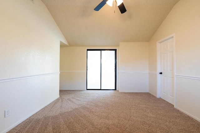 1707 Douglas Ave, Clovis, CA 93611 - unfurnished bedroom with carpet floors, lofted ceiling, ceiling fan, and baseboards