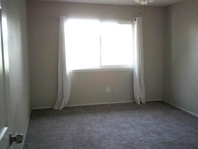 582 N Academy Ave, Sanger, CA 93657 - empty room with carpet, baseboards, and a ceiling fan