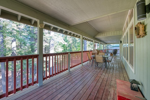 41228 Heartwood Ln, Shaver Lake, CA 93664 - deck featuring outdoor dining space