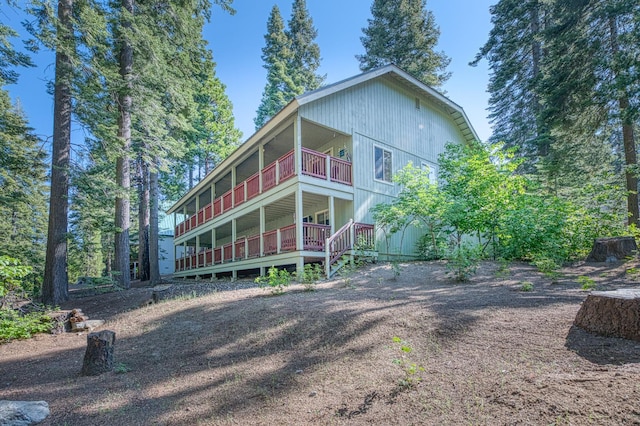 41228 Heartwood Ln, Shaver Lake, CA 93664 - view of front of property featuring a balcony