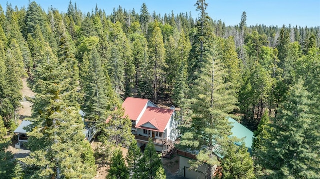 41035 Cold Springs Ln, Shaver Lake, CA 93664 - view from above of property featuring a forest