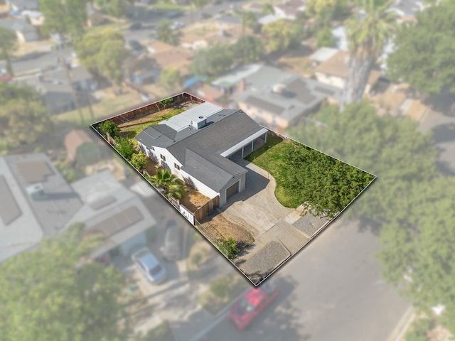 2543 E Ashcroft Ave, Fresno, CA 93726 - view of property location featuring property parcel outlined