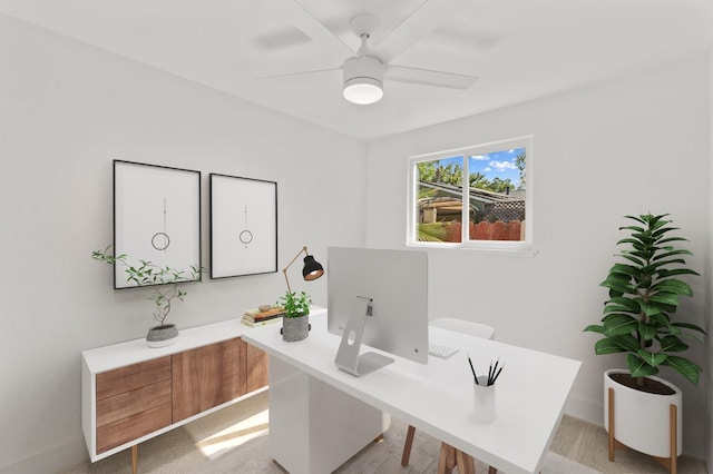2543 E Ashcroft Ave, Fresno, CA 93726 - office space featuring a ceiling fan