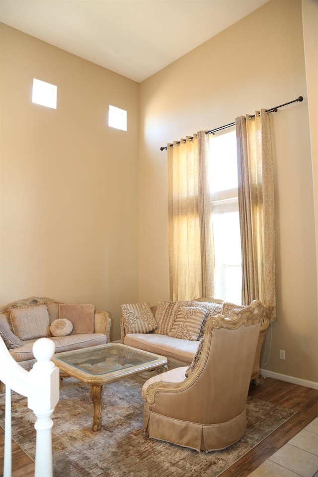 5811 W Cromwell Ave, Fresno, CA 93722 - living area with wood finished floors and baseboards