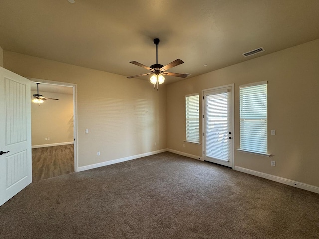 13390 E Falcon Mdw, Clovis, CA 93619 - carpeted empty room with a ceiling fan and baseboards