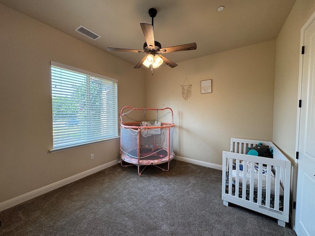 13390 E Falcon Mdw, Clovis, CA 93619 - carpeted bedroom with baseboards and a ceiling fan