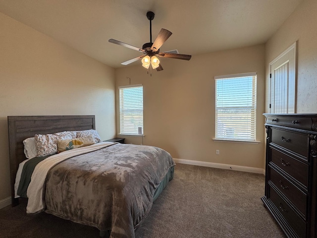 13390 E Falcon Mdw, Clovis, CA 93619 - carpeted bedroom featuring baseboards and ceiling fan