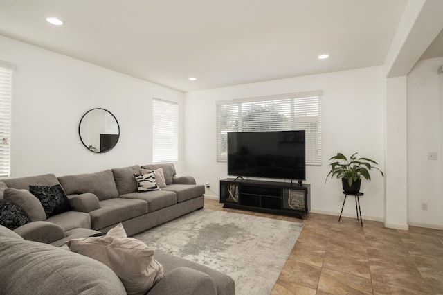 7452 E Giavanna Ave, Fresno, CA 93737 - living area featuring recessed lighting and baseboards