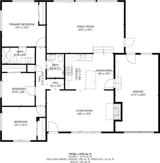 3926 N Kavanagh Ave, Fresno, CA 93705 - room layout
