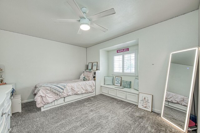 1039 N Burgan Ave, Clovis, CA 93611 - carpeted bedroom featuring a ceiling fan