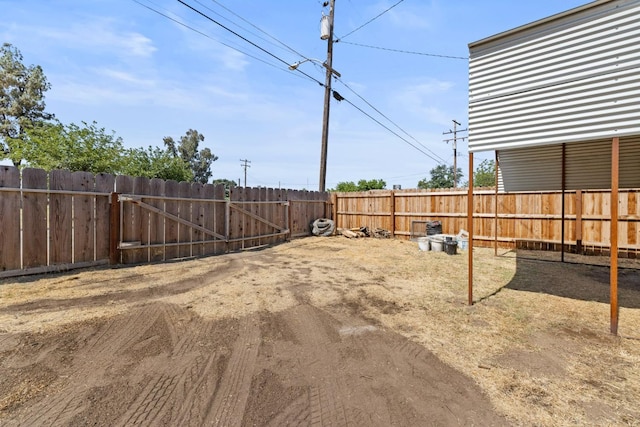 view of fenced backyard