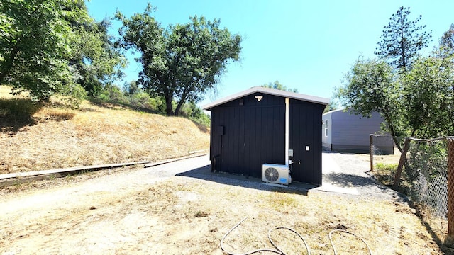 55062 Oak Crest Ct, Wishon, CA 93669 - view of shed featuring a cooling unit