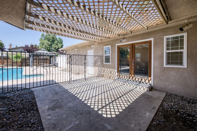 5753 N 7th St, Fresno, CA 93710 - view of patio featuring a pergola
