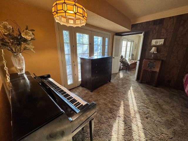 32101 E Trimmer Springs Rd, Sanger, CA 93657 - sitting room featuring french doors and carpet flooring
