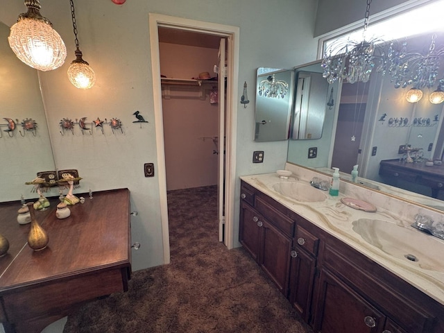 32101 E Trimmer Springs Rd, Sanger, CA 93657 - full bath with double vanity and a walk in closet