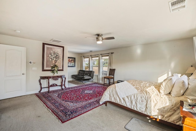 3615 W Sunnyview Ave NW, Visalia, CA 93291 - carpeted bedroom with ceiling fan and baseboards