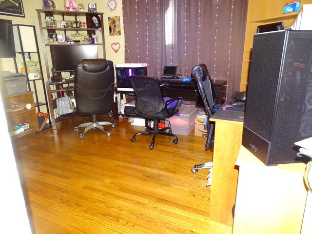 4457 E Brown Ave, Fresno, CA 93703 - office area featuring wood finished floors
