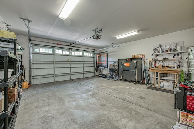 40753 Wild Iris Ln, Shaver Lake, CA 93664 - garage with a garage door opener