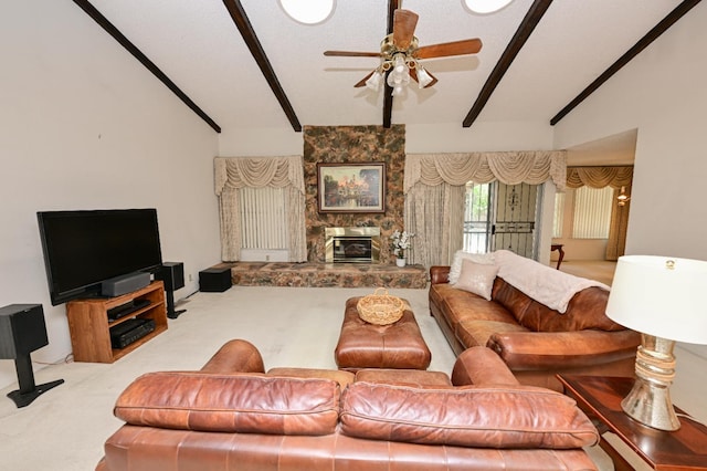 1911 W Simpson Ave, Fresno, CA 93705 - carpeted living area featuring ceiling fan