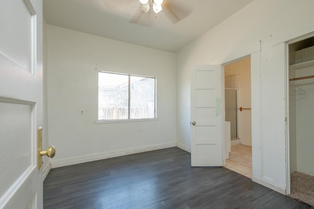 208 N 5th St, Fowler, CA 93625 - unfurnished bedroom with wood finished floors, a closet, and ceiling fan