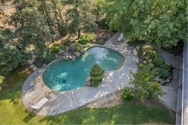 8741 E Los Altos Ave, Clovis, CA 93619 - outdoor pool featuring a patio