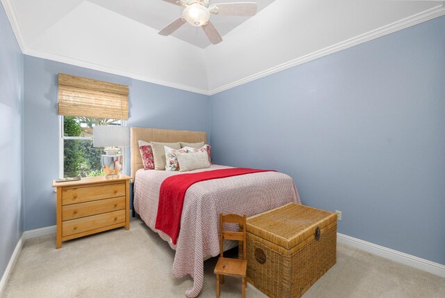 8741 E Los Altos Ave, Clovis, CA 93619 - carpeted bedroom with baseboards, a tray ceiling, and a ceiling fan