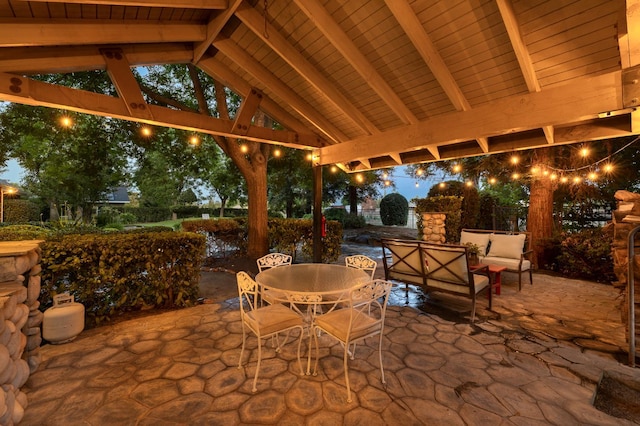 8741 E Los Altos Ave, Clovis, CA 93619 - view of patio / terrace with a gazebo and an outdoor hangout area