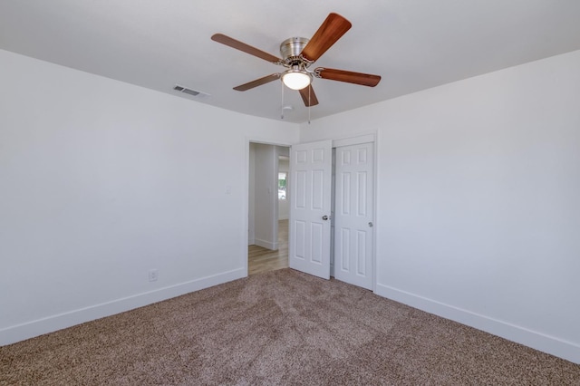 3722 N Hammel Way, Fresno, CA 93727 - spare room featuring carpet, baseboards, and ceiling fan
