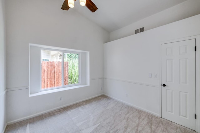 770 N Cherry Ln, Clovis, CA 93611 - spare room featuring ceiling fan, carpet, and baseboards