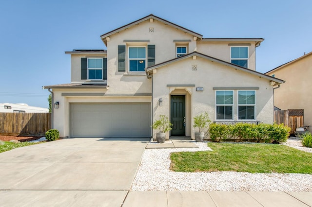 3923 Morris Ave, Clovis, CA 93619 - traditional home featuring stucco siding, an attached garage, and concrete driveway