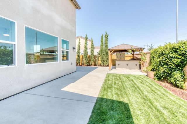 3923 Morris Ave, Clovis, CA 93619 - view of yard featuring a gazebo and a patio area