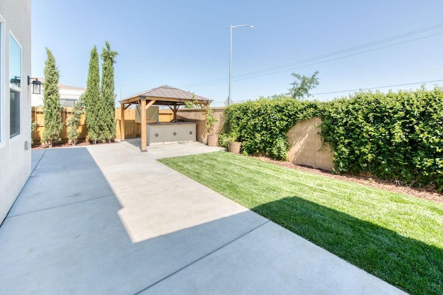 3923 Morris Ave, Clovis, CA 93619 - view of yard with a gazebo and a patio area